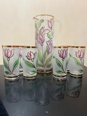 Кувшин и стаканы 6шт   Bohemia новые , в коробке