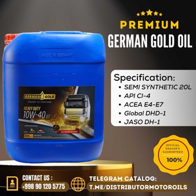 Масло Дизельная Синтетическая — GERMAN GOLD Heavy Duty 10w40 E7 CI-4