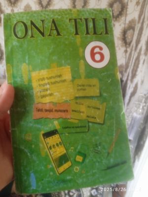 Oltinchi sinf ona tili 2022 yil chiqqan kitob