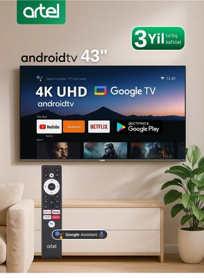 43 talik, 4k UHD TV. HDR, SMART ideal, garantiyasi bilan