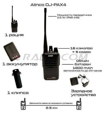 Рация Alinco DJ-PAX4