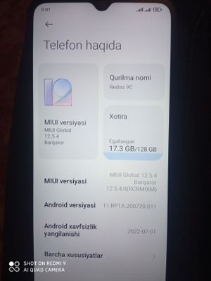 Redmi 9c srojniy sotiladi xolati yengide aybi yoq