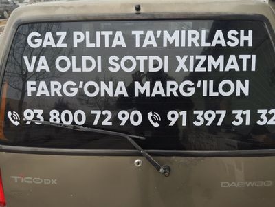 GAZ plita tamirlash vizif