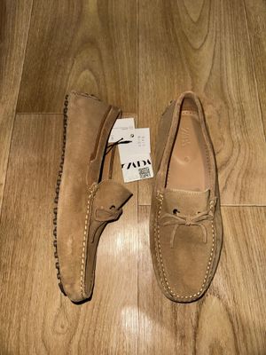 Zara Man Мокасины из натуральной кожи