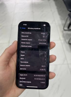 IPhone 14 pro 100% 0 sikl srochno sotiladi