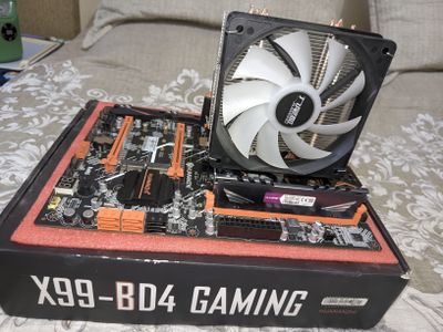 huananzhi x99 bd4, xeon e5-2670v3, kllisre 16gb ddr4 2666