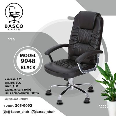 Basco chairdan Model "(9948) Black" kreslo | Sifatli•Qulay•Zamonaviy