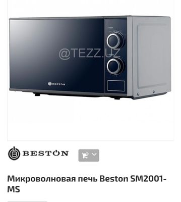 Mikravalnovka Beston 2001 Hajmi: 20 litr Quvvati: 700 Vt Mexanik bo