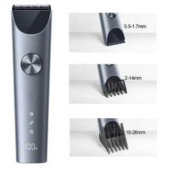 Машинка для стрижки Xiaomi Mijia Hair Clipper 2, серая, 2 насадки