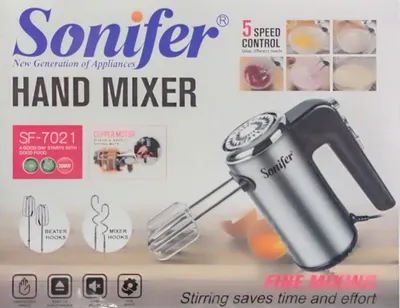 Миксер SONIFER 5 Скоростей Медный Мотор Новый
