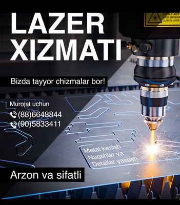 Metall Lazer kesish xizmati