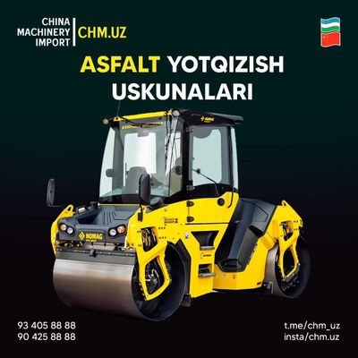 Asfalt yotqizish uchun eng sifatli texnika bizdan