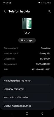 Samsung galaxy S22