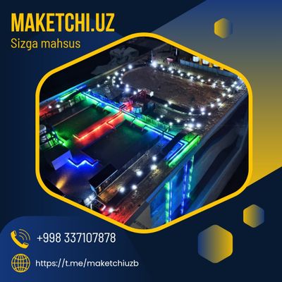 MakeT Dekorativ model Smart Макет 3D proektlash Haykaltaroshlik xizmat