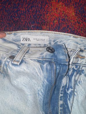 Джинсы Zara светлые прямые