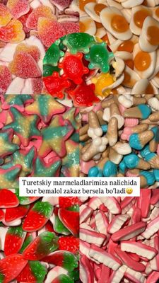 Turkiya marmeladlari 100%halol 600gr