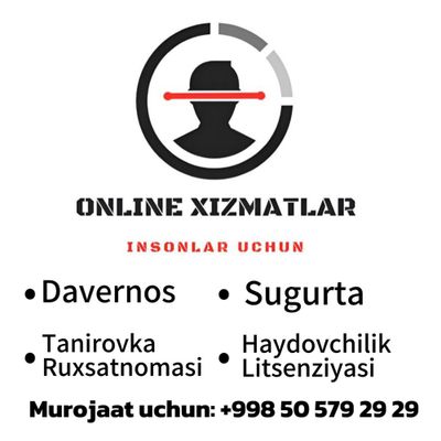 Barcha turdegi Online xizmatlari