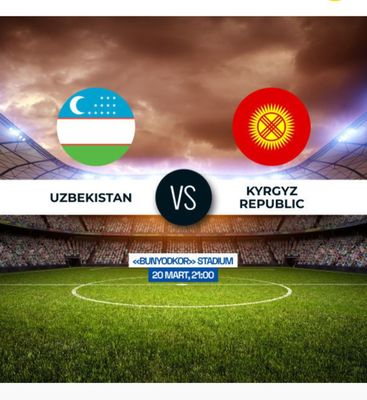 Uzb vs Qirg'iziston uyiniga belit bor 300ming som