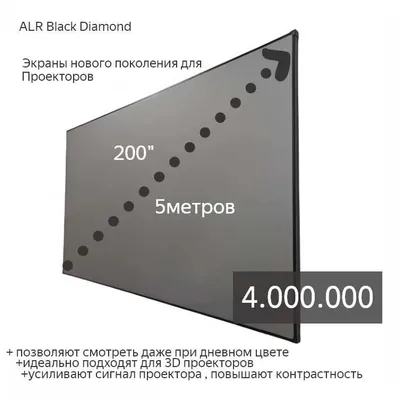 экран для проектора ALR для ресторанов и баров скоро евро Новинка