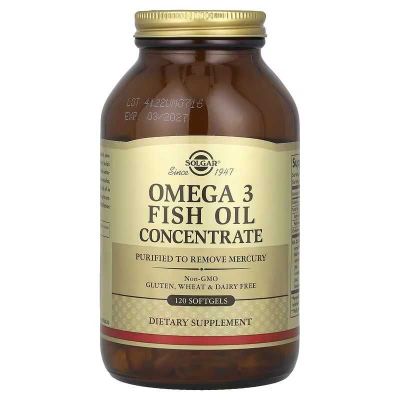 Solgar Omega 3 Fish Oil Concentrate, концентрат омега-3