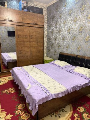 Mebel Ikki kishilik Yotoq, shkaf, trimosi bilan