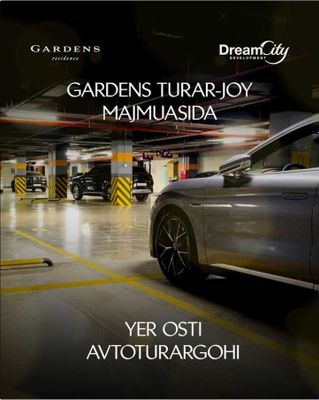 Сдается парковочное место в жк Gardens, Tashkent City Park