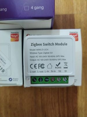 Выключатель реле Zigbee умный дом Яндекс Алиса, двойной, двухклавишный