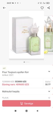 Pour Toujours parfyum duhi