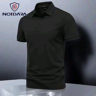 Качественное хлопковое поло (black/blue size M)