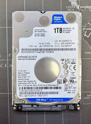 Жесткий диск WD BLUE 1TB 5400rpm