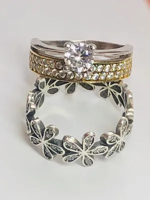 Кольца серебряные производство Турция