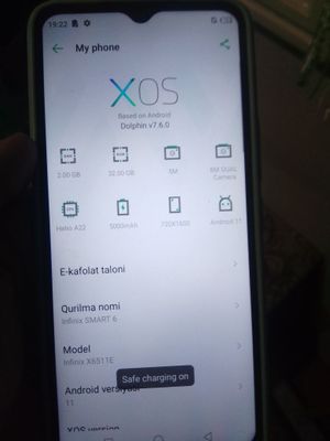 Infinix smart 6 holati yaxshi usta kurmagan aloqa uchun maʼlumot