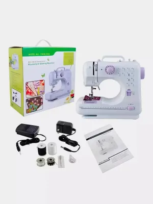 Mini tikuv mashinasi FHSM-505 12 chokli Oq Plastik