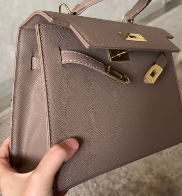 Новая сумка Hermes Kelly 25 см цвет Taupe