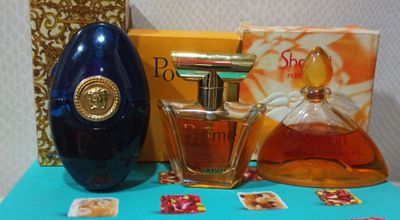 Винтаж. Versace Blonde, Lancome Poeme, Yves Rocher Shafali Fleur Rare