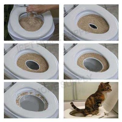 Система приучения кошек к унитазу. Для котов среднего веса.