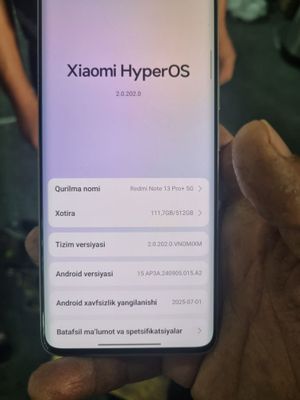 Redmi not 13 pro+