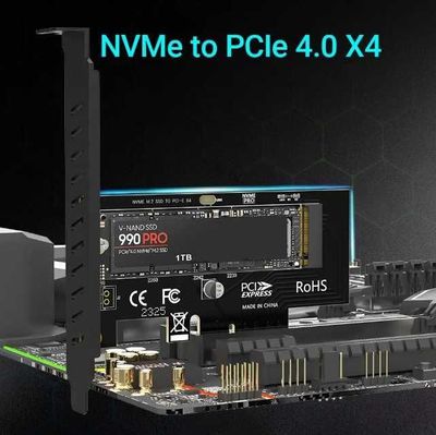 Адаптер M.2 NVMe SSD PCI-E 4.0