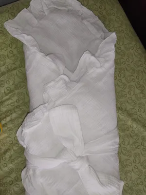 Муслиновый конверт- плед для новорожденного