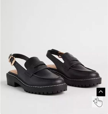 TORRID. Чёрные американские лоферы-сандалии. По стельке - 26 см