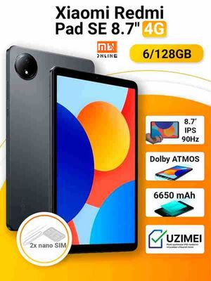 Планшет Redmi Pad SE 8.7" 4G 6/128GB (EU, черный)
