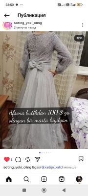Vecherniy koylaklar va yangi kelinlarimiz uchun koylak
