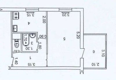 Продаётся квартира 1/1/5 Карасу-3 Без ремонта 40м2