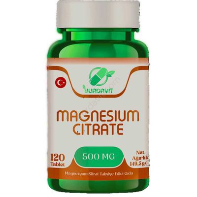 YURDAVIT Magnesium Citrate, цитрат магния 120 таблет