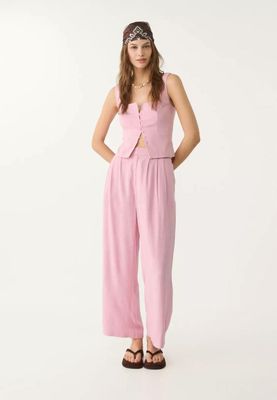Брюки Stradivarius лен S-M