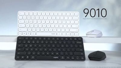 Беспроводная клавиатура и мышь - Rapoo 9010M ( Black-White )
