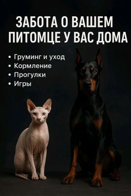 Уход и забота о питомцах на дому