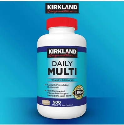 Витамины для взрослых Киркланд 500 шт из Америки. Daily Multi Kirkland