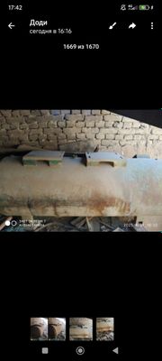 Метал йомкость 1200литр узунлиги 1м90см