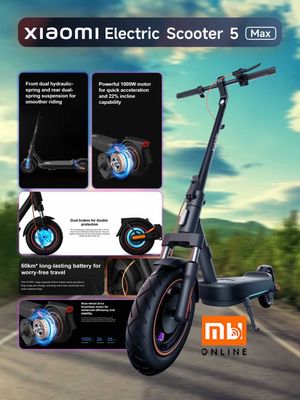 Скутер, Электросамокат Сяоми elektro samokat Mi 5 Max, РАССРОЧКА